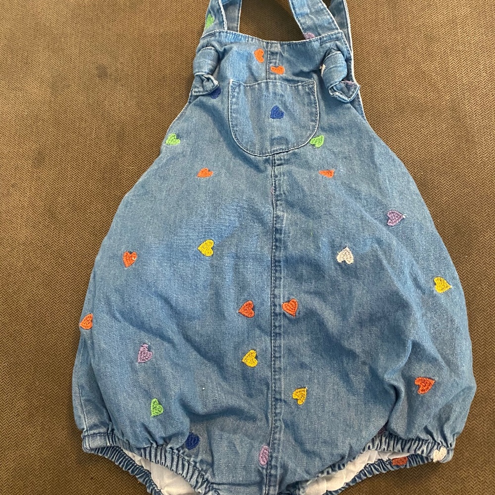 Baby Boden bubble heart romper 6-12 months